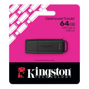 Pendrive 64gb Usb 3.2 Gen Kingston Exodia S Negro